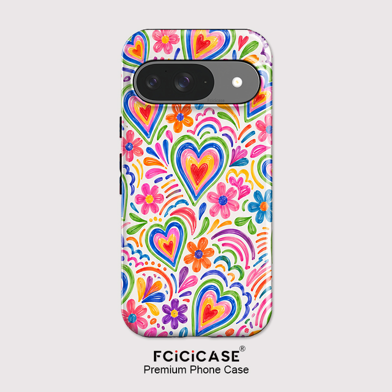Google Pixel 8A - Fcicicase für Pixel 10A Love Heart