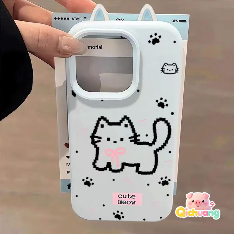 Huawei Nova 12 - Niedliche Katzenohren-Handyhülle für Huawei Pura 80