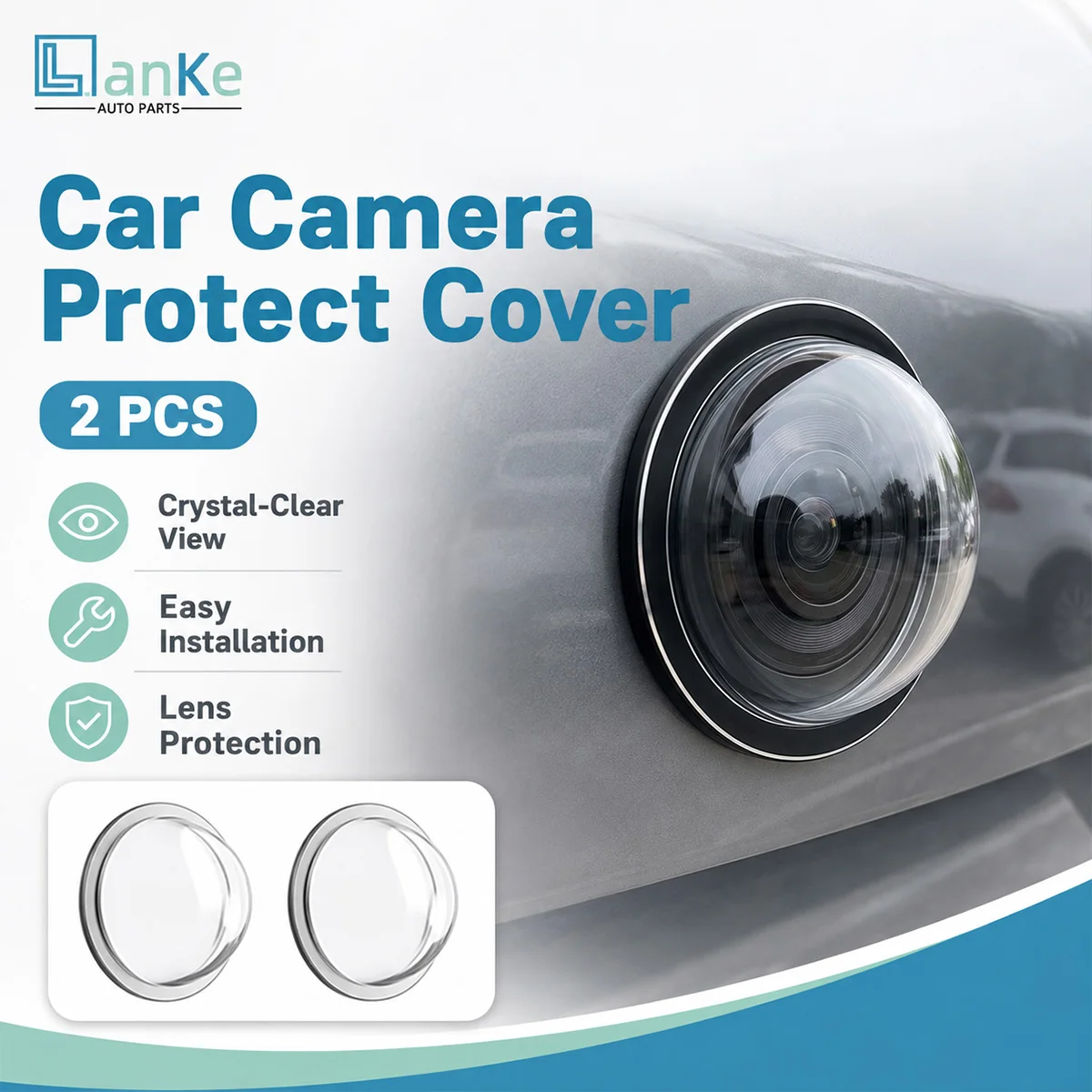 Camera Lens Protector - 2/6/12 Stück Autokamera-Objektivschutz Rückfahrkamera-Abdeckung 360 °