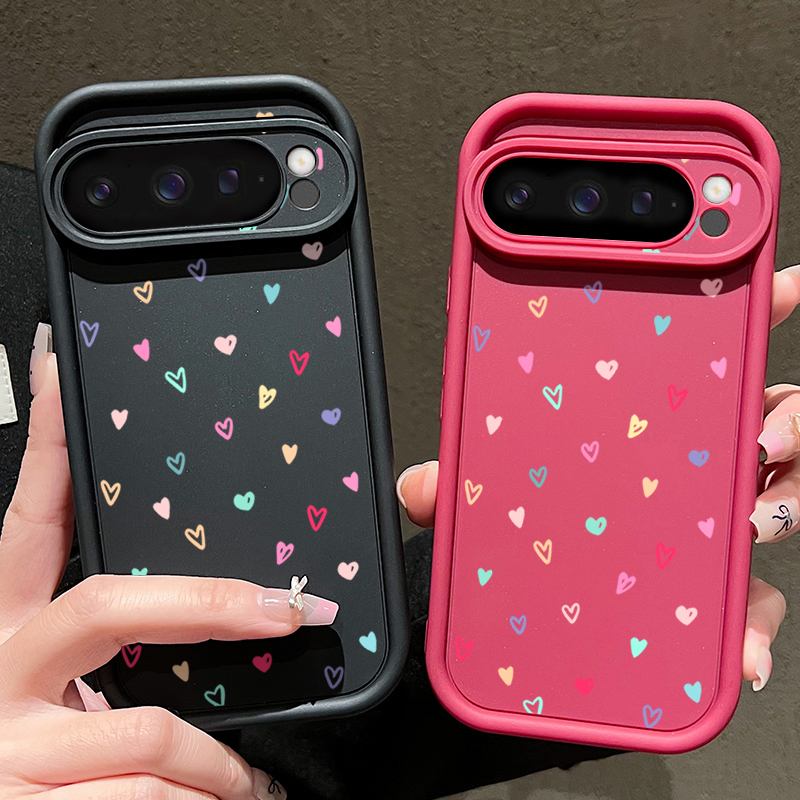 Bunte kleine Herzen weiche Hül – Google Pixel 8A Bewertung und Preis
