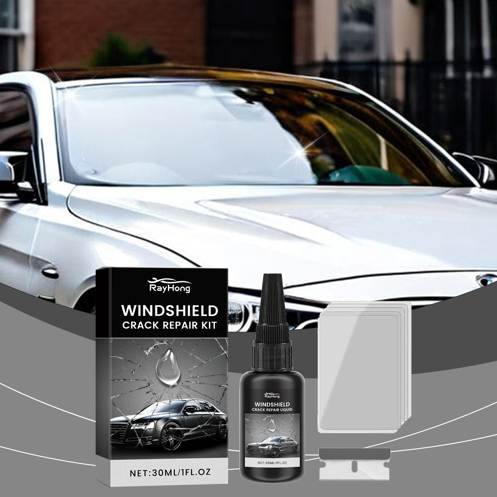 Windschutzscheiben-Reparaturkl – Liquid Uv Glue Kit Bewertung und Preis
